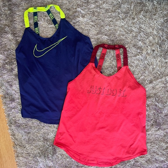 Nike Tops - Women’s Nike Dri-Fit Loose Fit with Logo StrapTank Top Bundle of 2 Size Medium